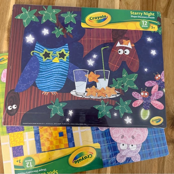 Crayola Other - Lot Of 2 Puzzle CRAYOLA 12 pieces New